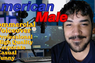 record a male voiceover in american accent