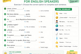 teach you spanish from beginner to advanced level
