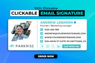 do clickable HTML email signature and animated realtor email signature