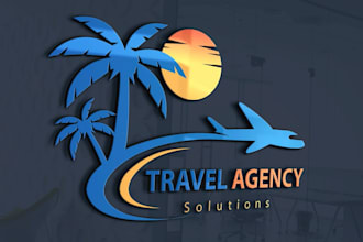 make vintage mascot gorgeous vacation and airline logo design