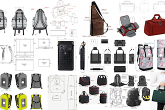 design fashion handbag, bag, backpack, duffle bag, tote bag accessory tech packs