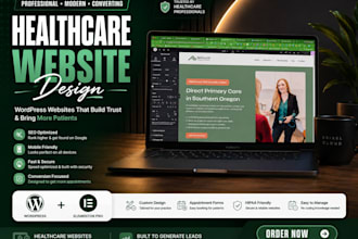design a doctor, clinic, or medical website in wordpress