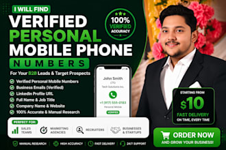 find verified personal phone numbers for your b2b leads
