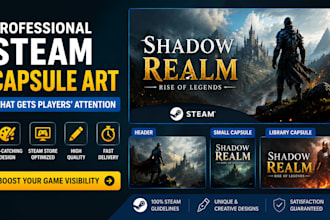 design professional steam capsule art for your game