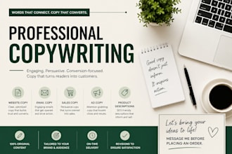 write persuasive copy that converts visitors into customers