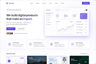design a modern UI UX website in figma