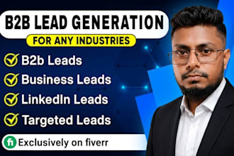 do b2b lead generation, email list building and web research