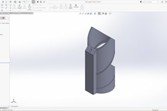 design solidworks 3d cad parts, assemblies, and drawings