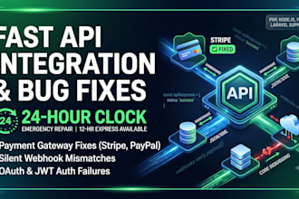 fix API integration bugs and webhooks in 24 hours