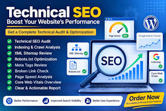 do technical SEO for your word press website