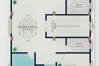 design professional 2d floor plans in autocad