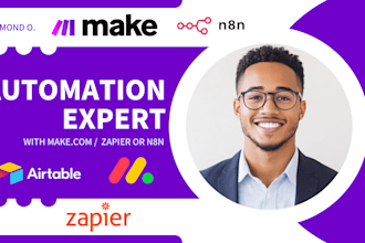 build make com automation, zapier and n8n automations with airtable