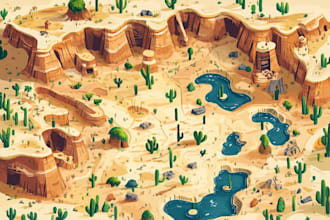 draw a vector map in illustrator
