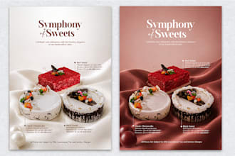 do elegant food poster design or anything you need