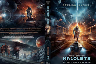 design a professional sci fi fantasy cover for your book
