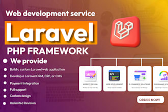 develop, fix or install PHP laravel website