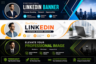 create a modern linkedin banner for your profile