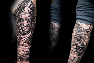 design a custom viking tattoo or authentic norse artwork