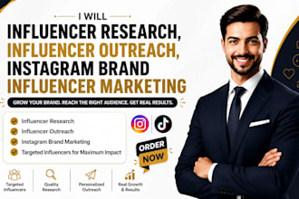 influencer research, influencer outreach, instagram brand influencer marketing