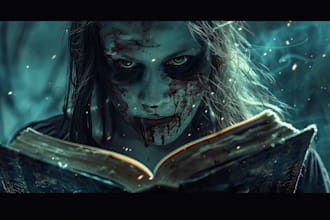 do horror book cover design, ebook cover
