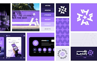 design a modern minimalist logo and brand identity kit
