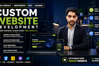 design modern business website and responsive landing page