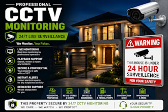 provide cctv monitoring and video surveillance monitoring