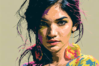draw high quality vector portraits