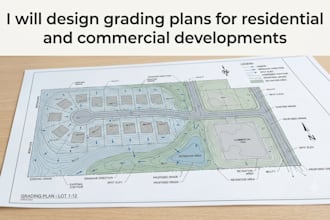 design grading plans for residential and commercial developments