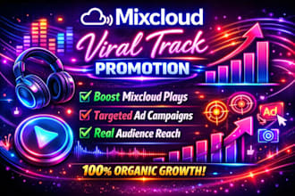 do mixcloud music promotion viral track using targeted advertising campaign