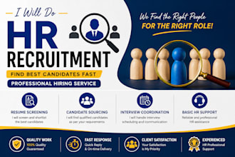 do HR recruitment, resume screening and hiring support