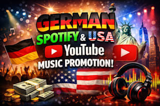 german spotify music promotion USA youtube music video promotion