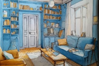 do interior render for your small room