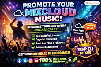 promote your mixcloud music organically to increase listeners