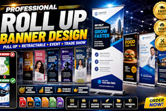 design roll up banner, retractable banner, pull up banner, event banner