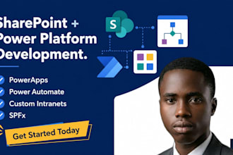develop sharepoint, office 365, powerapps and power automate