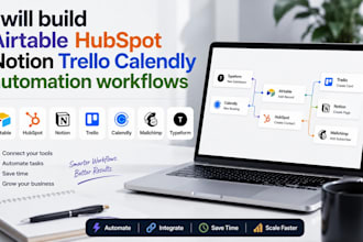 build airtable hubspot notion trello calendly automation workflows