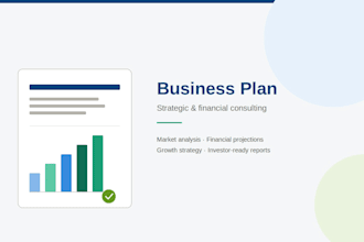 write a strategic business plan for your startup or company