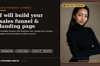 set up your sales funnel with landing page and ads
