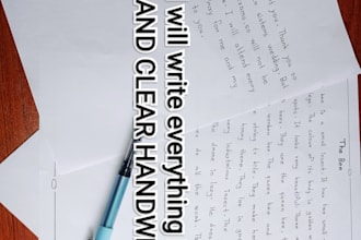 write anything in beautiful english handwriting