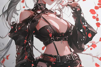 draw amazing anime ilustration for you