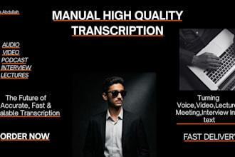 provide fast and accurate audio or video transcription