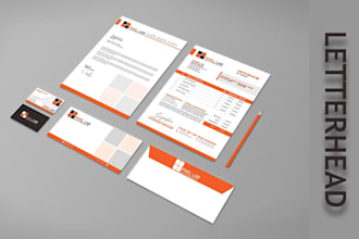 design a professional editable letterhead template
