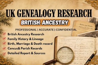 uk genealogy research for your family tree