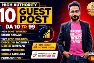 create guest post compaign with niche relevant dofollow backlinks