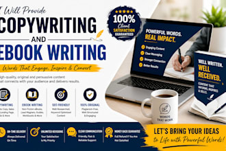 provide copy writing and ebook writing services