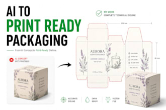 convert your ai generated packaging design to print ready vector