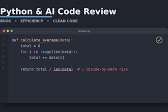 review your code for bugs, efficiency, and errors