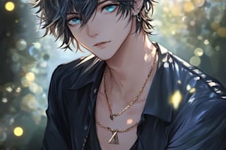 design visual novel anime character