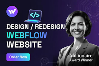 design a  webflow website  and convert figma to webflow